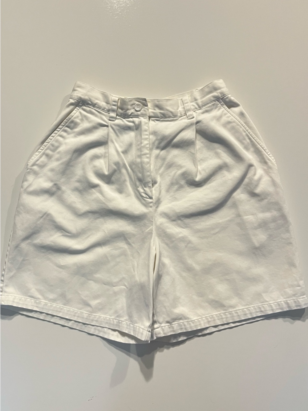 Ralph Lauren | White Cotton Chino Bermuda Shorts Vintage Cut 90s Mom Size 6